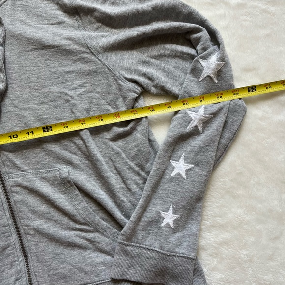 Z Supply Women's Large Gray Zip Up Hoodie - Picture 8 of 9